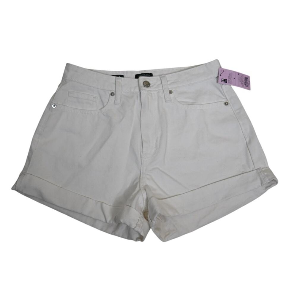 Wild Fable Women's White Highest Rise Mom Denim Jean Shorts NEW